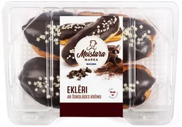 EKLĒRI AR ŠOKOLĀDES KRĒMU MEISTARA MARKA 2X60G