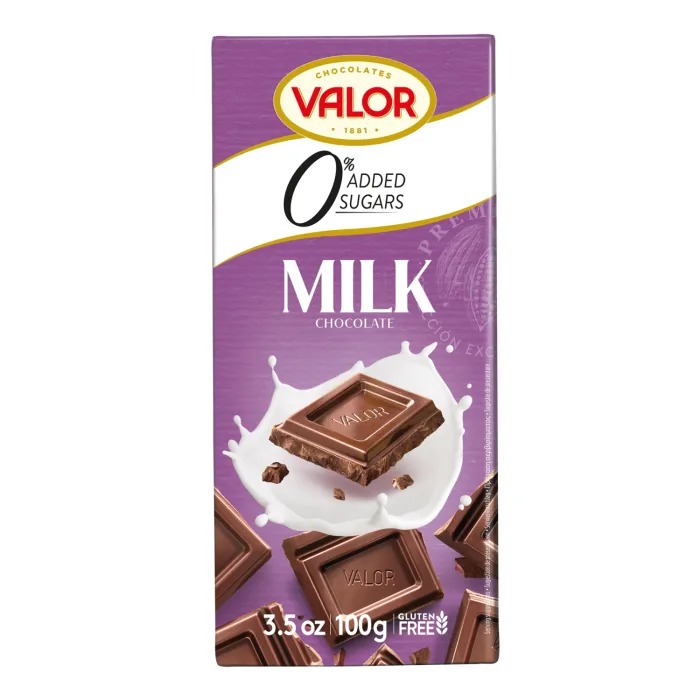 PIENA ŠOKOL. VALOR BEZ GLUT. AR SALDIN. 100G