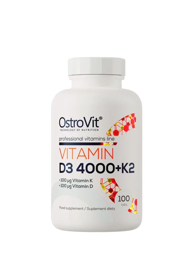 Ostrovit Vitamin D3 4000 + K2 tabletes, 100 gb.