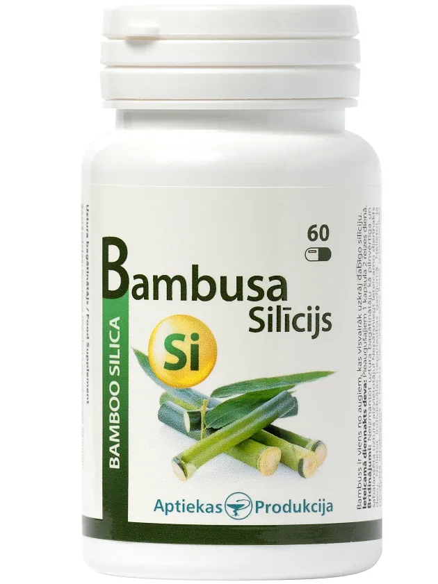 Bambusa silīcijs, 60 kapsulas
