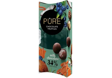PIENA ŠOKOLĀDES TRIFEĻU IZLASE PURE CHOCOLATE 108G