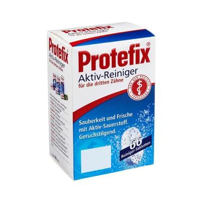 Очиститель Protefix Active для зубных протезов, 66 шт.