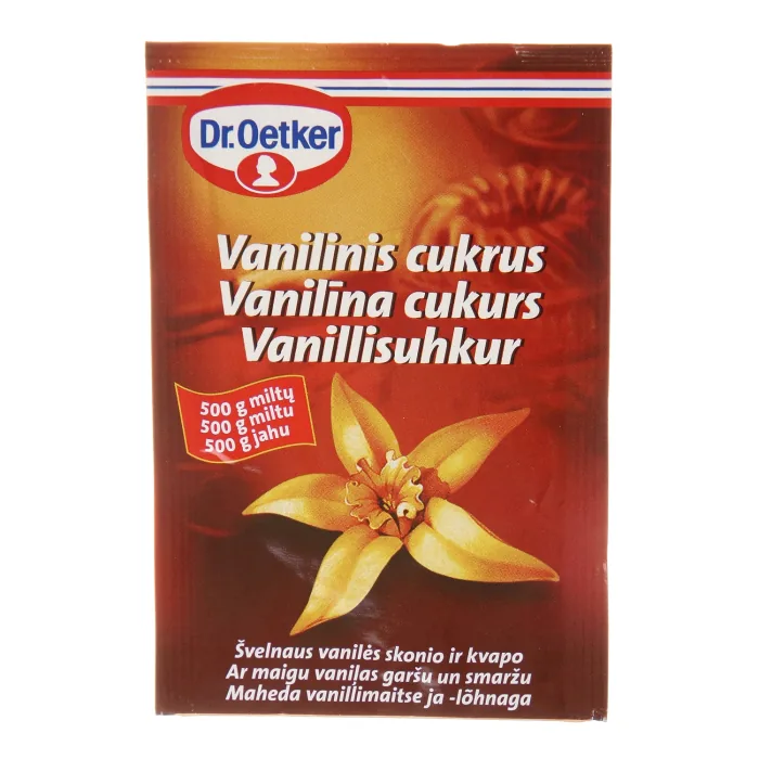 VANILĪNA CUKURS DR.OETKER AR VANIĻAS EKSTRAKTU 8G