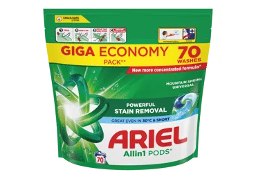 VEĻAS MAZGĀŠANAS KAPSULAS ARIEL MSPRING 70GAB.