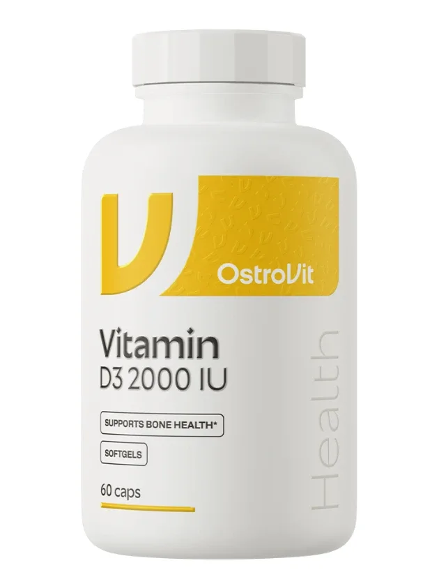 Ostrovit Vitamin D3 2000 iu kapsulas, 60 gb.