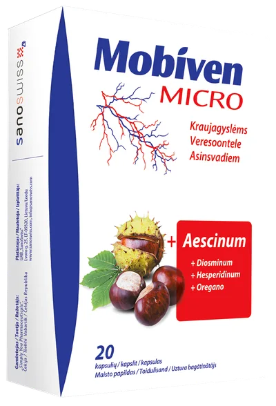 Mobiven Micro kapsulas, 20 gab.