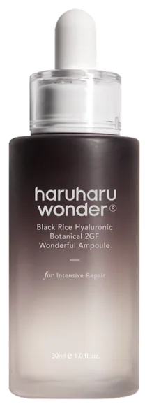 Haruharu Wonder Black Rice Hyaluronic botanical 2GF wonderful ampoule serums, 30 ml
