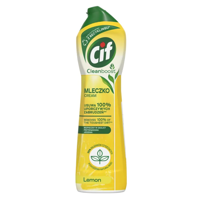 KRĒMS CIETO VIRSMU TĪRĪŠANAI CIF LEMON 500ML