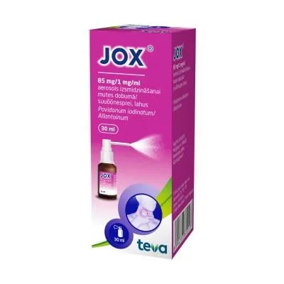 Jox 85 mg/1 mg/ml aerosols 30 ml