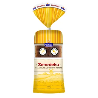SALDSKĀBMAIZE LATVIJAS MAIZNIEKS ZEMNIEKU FORMAS 600G