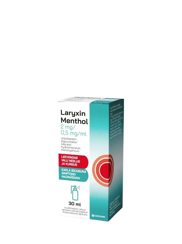 Laryxin menthol 2 mg/0,5 mg/ml aerosols, 30 g