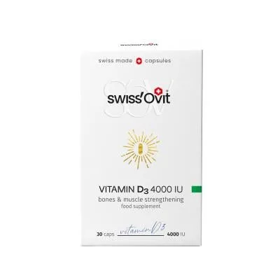 Swiss ovit vitamin D3 4000SV kapsulas N30