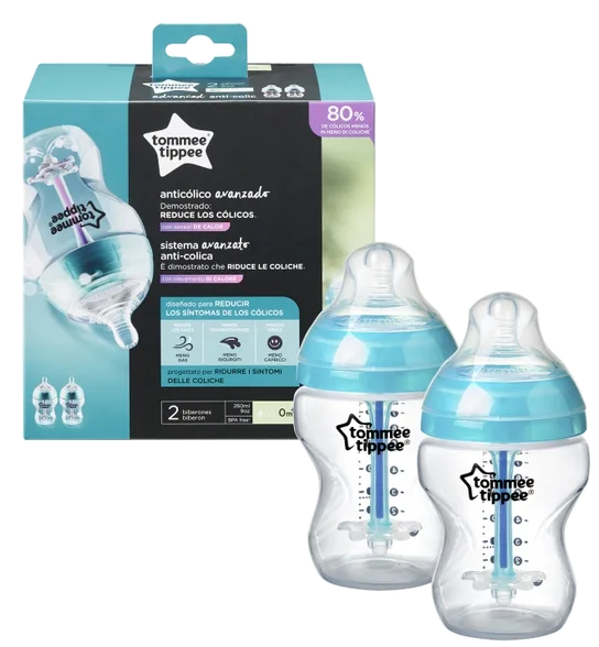Tommee Tippee Anti-Colic pudelītes, 2 gab.