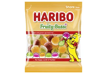 KOŠĻĀJAMĀS KONFEKTES FRUITY BUSSI HARIBO 175G