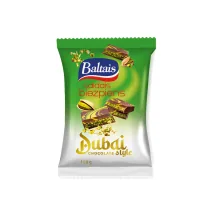 SALDAIS BIEZPIENS BALTAIS AR DUBAJAS ŠOKOLĀDES GARŠU 180G