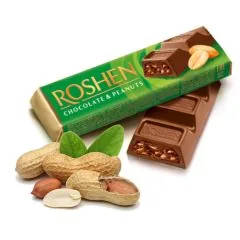 ŠOKOLĀDE PIENA ROSHEN AR ZEMESR,UN ŠOKOL, PILD, 38G