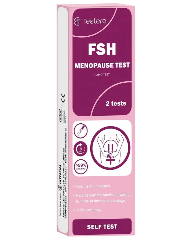 Testera Tests Menopauzes noteikšanai (urīnā), 2 gb.