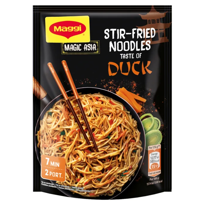ĀTRI PAGATAVOJAMAS OLU NŪDELES MAGGI AR PĪLES GARŠU 119G