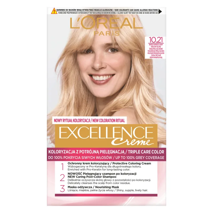 MATU KRĀSA L'OREAL EXCELLENCE NR.10.21