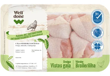 CĀĻA STILBI BEZ LOCĪTAVAS WELL DONE BEZ ANTIBIOTIKĀM 500G