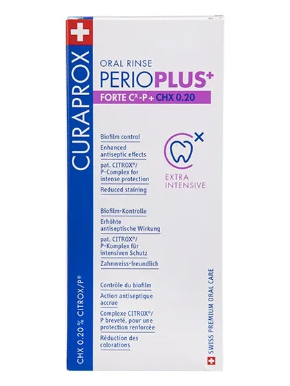 Curaprox Perio Plus+ Forte mutes skalojamais līdzeklis, 200 ml