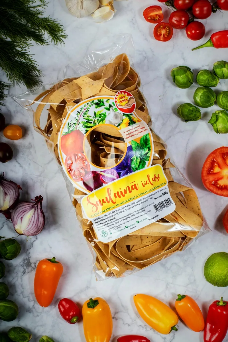 PLATIE MAKARONI AR MOZARELLA TOMATO GARŠAUGIEM, 400G