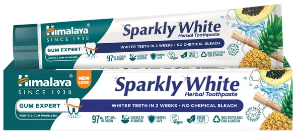 Himalaya Herbals Sparkly White zobu pasta, 75 ml