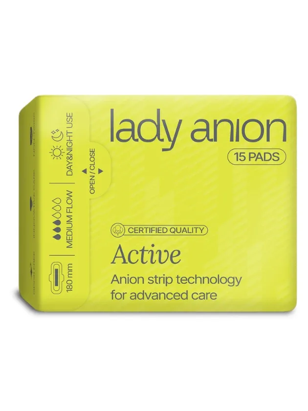 Lady Anion Active plānās paketes, 15 gb.
