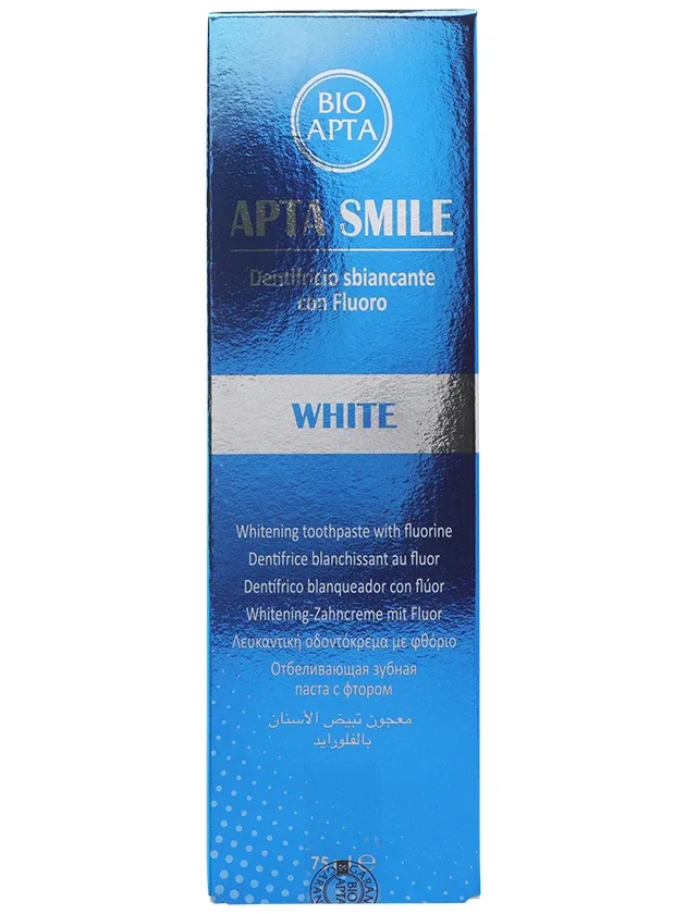 Bioapta Aptasmile baltinoša zobu pasta ar fluorīdu, 75 ml