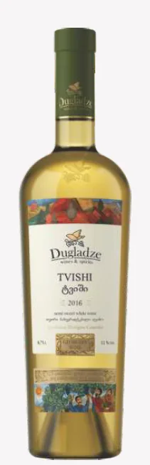Baltvīns Dugladze Tvishi, pussalds, 11%, 0,75 l