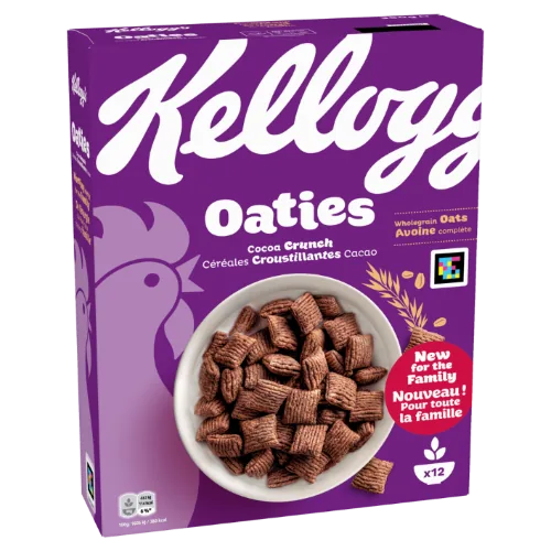 KELLOGG'S OATIES COCOA CRUNCH, 360G
