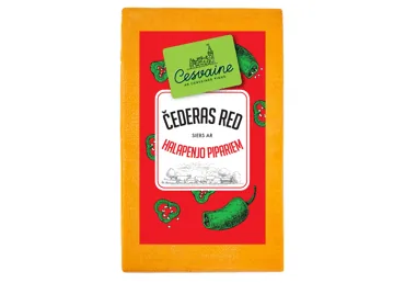 SIERS ČEDERAS RED AR HALAPENJO PIPARIEM CESVAINE KG
