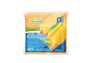 KAUSĒTS SIERS ŠĶĒLĒS AR ČEDARU 45% 150G