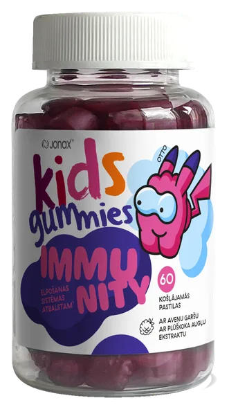 Jonax Kids Immunity Gummies košļājamās pastilas, 60 gab.