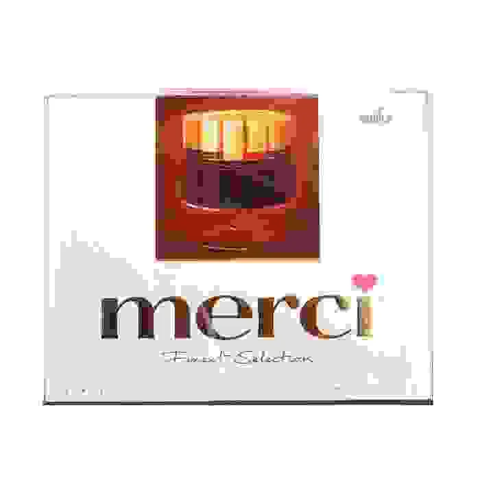 MELNĀS ŠOKOLĀDES IZLASE MERCI 250G