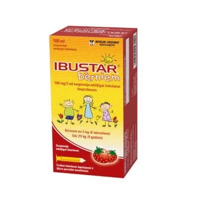 Ibustar Kids 100 mg/5 ml suspensija 100 ml