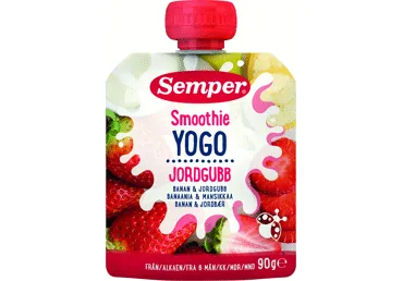 BIEZENIS SEMPER JOGURTA ,BANĀNU,ZEMEŅU 6+ 90G