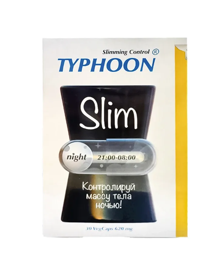 Typhoon slim night kapsulas, 30 gb.