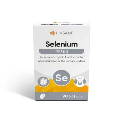 Livsane selēns 100MCG tabletes N90