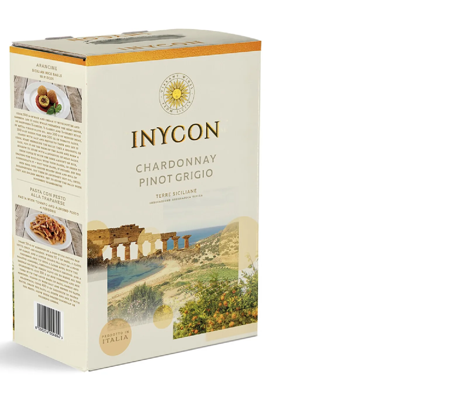 BALTVĪNS INYCON CHARDONNAY PINOT GRIGIO, SAUSS, 13,5%, BIB, 3L