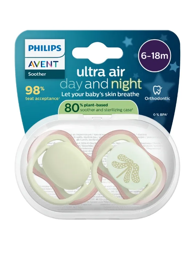 Philips Avent māneklītis ultra air day and night 6-18 m, 2 gb.