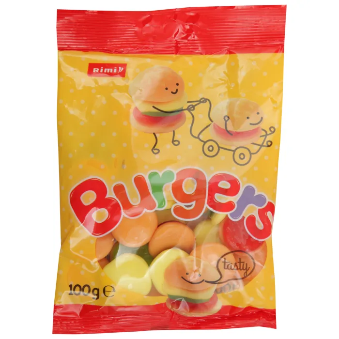 ŽELEJKONFEKTES BURGERI RIMI 100G