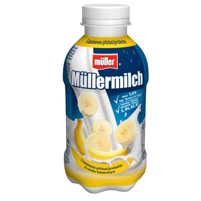 PIENA DZĒRIENS MULLERMILCH BANĀNU 1,4% 400G