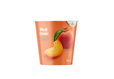 JOGURTS WELL DONE PERSIKU 5,1% 350G