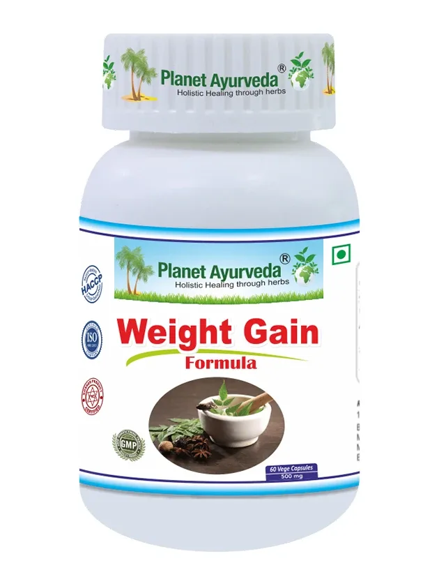Planet Ayurveda® Weight Gain Formula svara uzņemšanai, 60 kapsulas