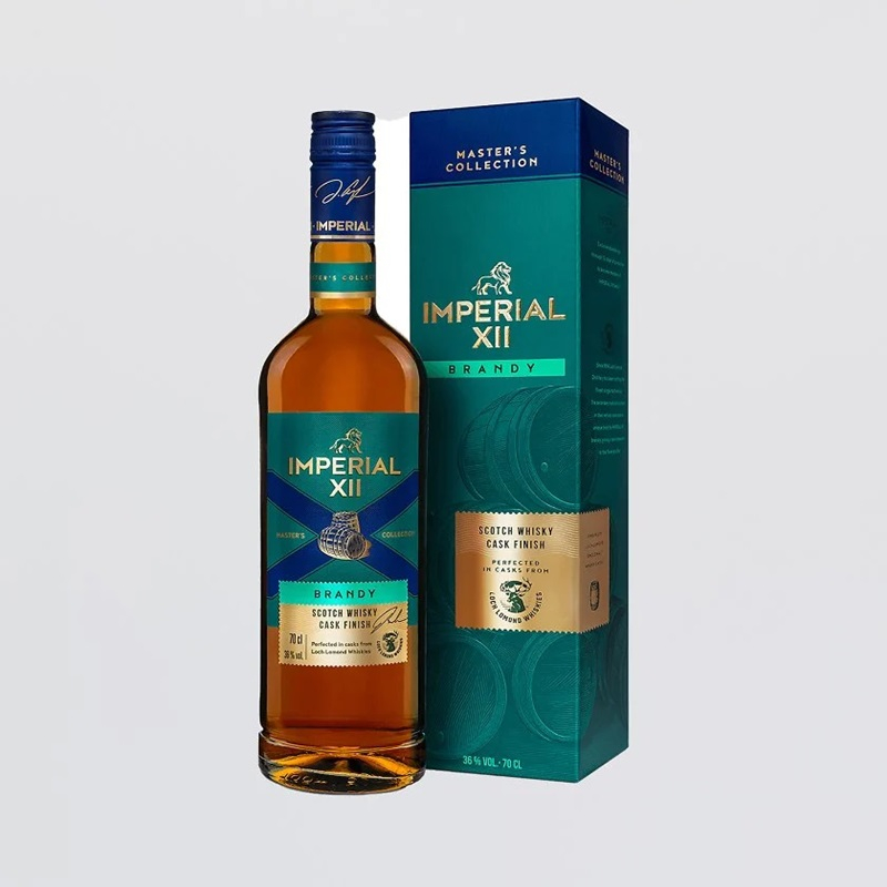 BRENDIJS IMPERIAL XII SCOTCH WHISKEY CASK, 36%, KASTĒ, 0.7L
