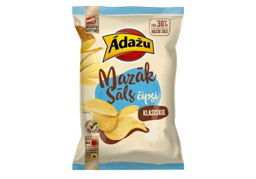 ČIPSI MAZĀK SĀLS KLASISKIE ĀDAŽU 130G
