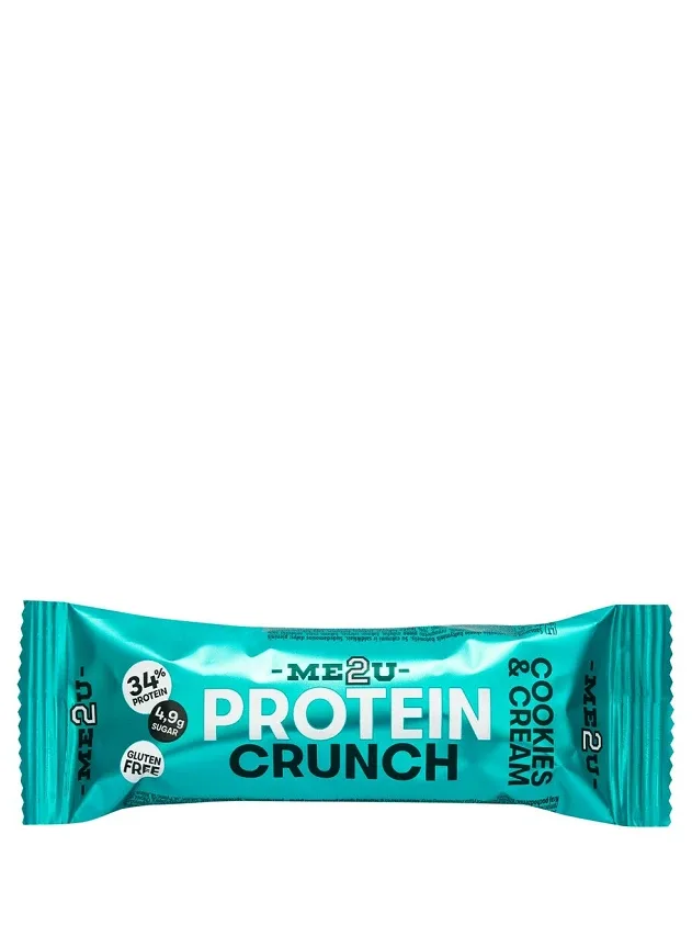ME2U Protein Crunch Cookies&Cream proteīna batoniņš, 45 g