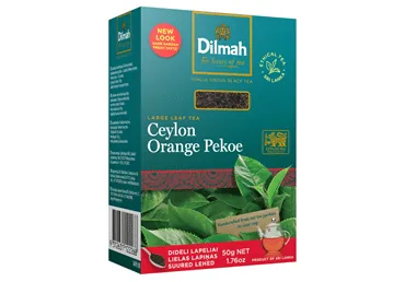 LIELO LAPU MELNĀ TĒJA DILMAH COP 50G