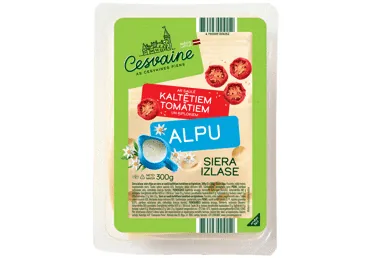 SIERS ALPU AR SAULĒ KALTĒTIEM TOMĀTIEM UN ĶIPLOKIEM CESVAINE 300G